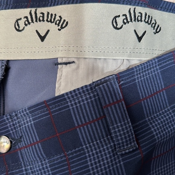 Men’s Callaway Plaid Polyester and Spandex Golf Shorts Size 40 - Picture 7 of 8